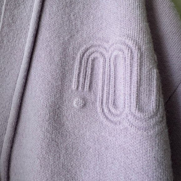 Maje Light Purple Cardigan with Button Detail - Picture 2 of 4